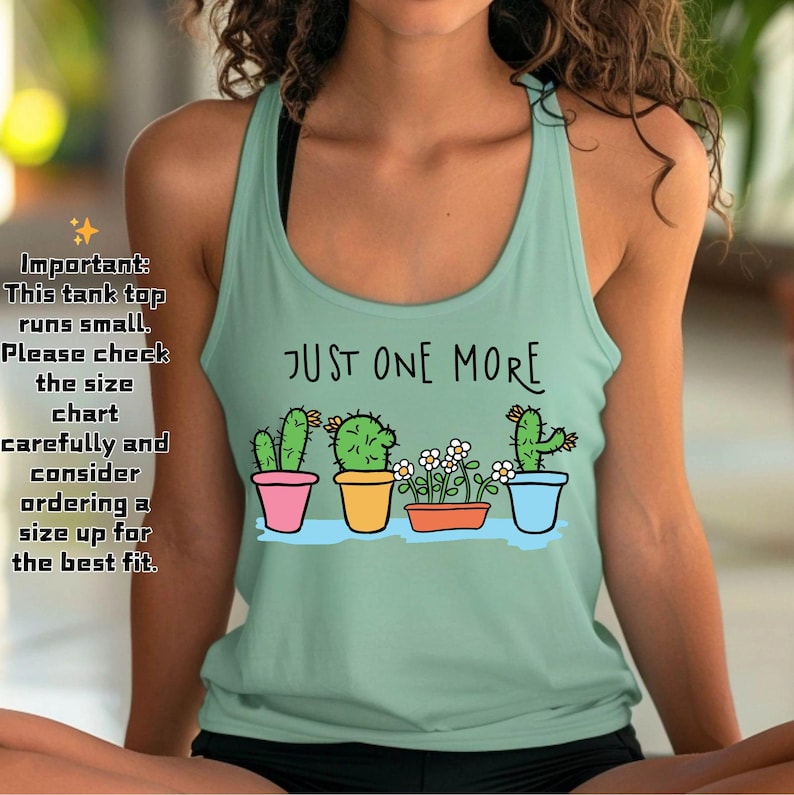 Just One More Plant Tank Top, Plant Lady Tank Tee, Plant Lover Gift ...