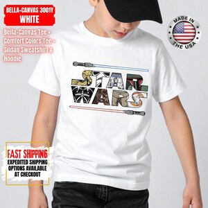Camiseta Disney Star Wars, sudadera Mandalorian, camiseta de colores cómodos de Darth Vader, camiseta de Chewbacca, camiseta Star Jedi, camiseta de Luke Skywalker imagen 7