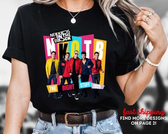 NKOTB The Right Stuff Tour 2026 T-Shirt, New Kids On The Block Shirt, Classic Rock Concert Tee, NKOTB Fan Shirt, NKOTB 2026 Concert Tee