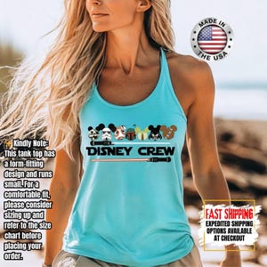 Disney Crew Star Wars Tank Top, Mandalorian Tank Tee, Galaxy's Edge/Darth Vader Women Racerback and Men Tank Top image 9
