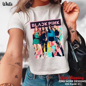BlackPink Crop Top, Born Pink Crop Top, Kpop Fan Crop Top, Kpop Merch Crop Top, Blackpink World Tour Crop Top, Black Pink Tee Crop Top