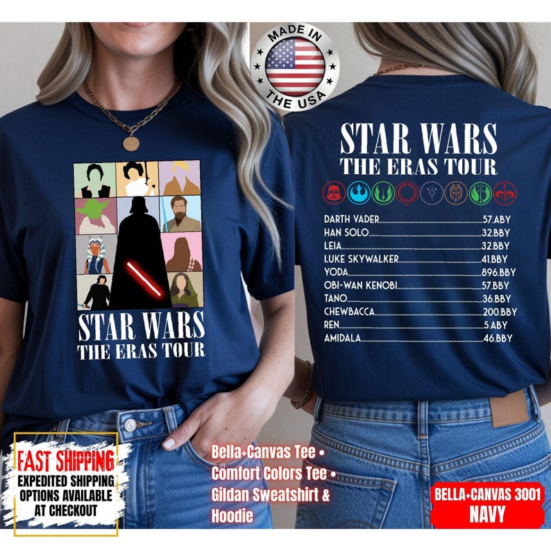 Disney Star Wars Shirt, Mandalorian Sweatshirt, Darth Vader Comfort Colors Shirt, Chewbacca Shirt, Star Jedi Shirt, Luke Skywalker Shirt image 11