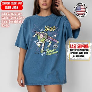 Retro Buzz Lightyear To Infinity And Beyond Shirt, Toy Story Pixar Disney Tee, Space Ranger Shirt, Disneyland Family Trip Matching afbeelding 14