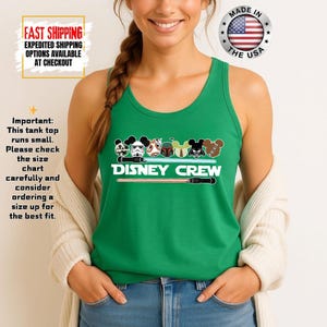 Disney Crew Star Wars Tank Top, Mandalorian Tank Tee, Galaxy's Edge/Darth Vader Women Racerback and Men Tank Top image 16