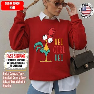 Hei Girl Hei Moana Comfort Colors Shirt, Disney Princess Moana Shirt, Disney Trip Sweatshirt, Disney Toddler Kids Shirts immagine 13