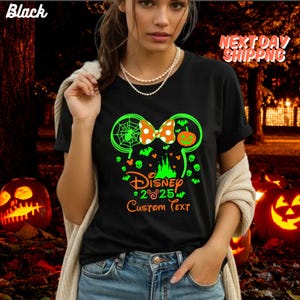 Disney Halloween 2025 Custom Shirt,Custom Halloween Disney Tshirt,Disney Family Matching Halloween Tee,Disneyland Halloween Shirts,Fall Tee