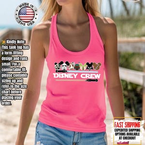 Disney Crew Star Wars Tank Top, Mandalorian Tank Tee, Galaxy's Edge/Darth Vader Women Racerback and Men Tank Top image 15