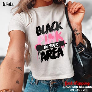 BlackPink Crop Top, Born Pink Crop Top, Kpop Fan Crop Top, Kpop Merch Crop Top, Blackpink World Tour Crop Top, Black Pink Tee Crop Top