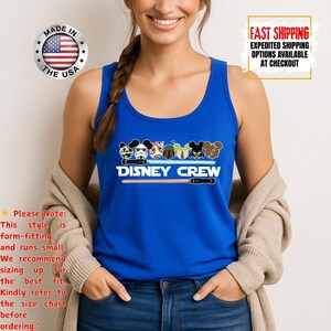 Disney Crew Star Wars Tank Top, Mandalorian Tank Tee, Galaxy's Edge/Darth Vader Women Racerback and Men Tank Top image 14