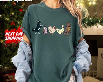 Comfort Colors Little Bear Shirt, Cute Animal Friends T-Shirt, Animated TV Show TShirt, TV Series Tee, Animal Friends Shirt