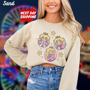 Princess Peach Mario Sweatshirt, It’s Peach Time Hoodie, Super Mario Sweat, Princess Peach And Friends Sweater, Birthday Girl Sweatshirt