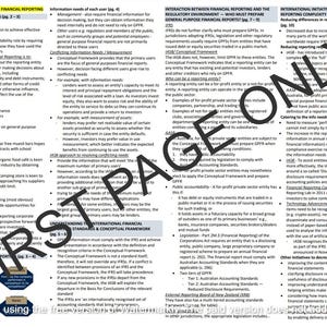 CPA Australia - Financial Reporting (FR) Exam Index / Study Notes / Cheat Sheet