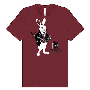 White Rabbit T-Shirt, Alice in Wonderland, Unisex Graphic tee