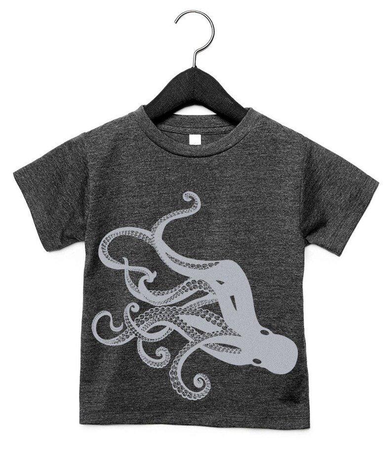 Kids Octopus Tshirt Toddler Octopus Shirt Tentacles Etsy