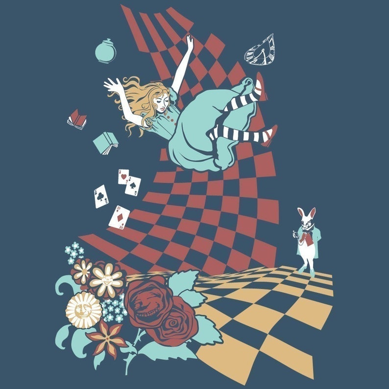down the rabbit hole t shirt
