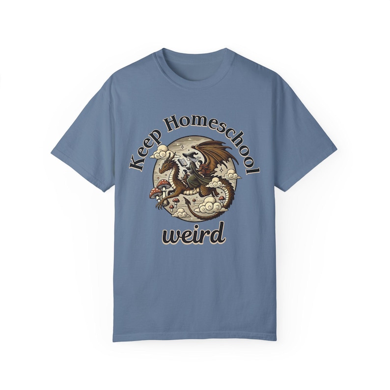 ホームスクールを変な風にさせないTシャツ：ドラゴンホームスクールママシャツ 画像 4