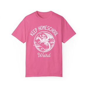 Keep Homeschool Weird Shirt: Dragon Homeschool Mom Tee image 5