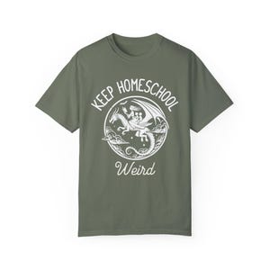 Keep Homeschool Weird Shirt: Dragon Homeschool Mom Tee image 4