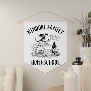 Gepersonaliseerde thuisschoolvlag: seculier thuisschooldecor, Waldorf, Charlotte Mason