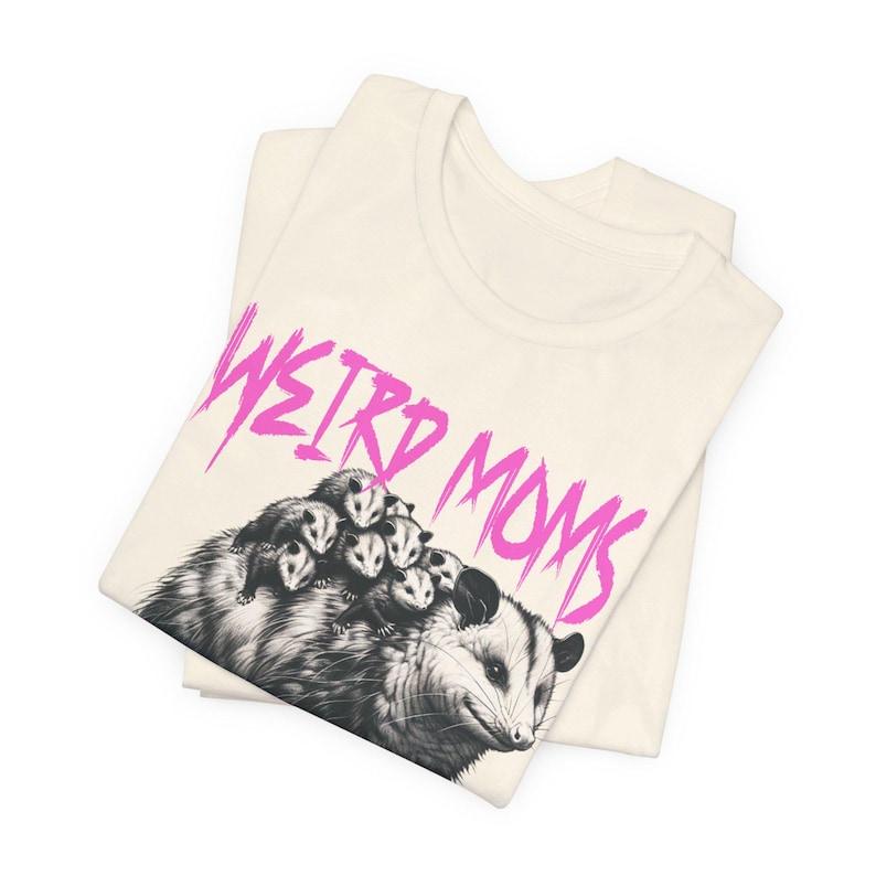 Weird Moms Build Character Shirt: Possum Graphic Tee image 7
