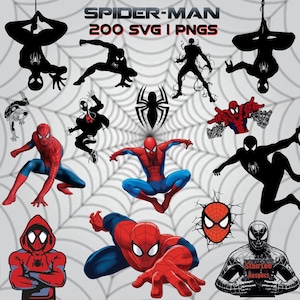 Spiderman Head, Spiderman Clipart, Spiderman Cut Files for Circut, Spiderman Silhouette, Spiderman Png Bundle, Spiderman SVG, Spiderman PNG