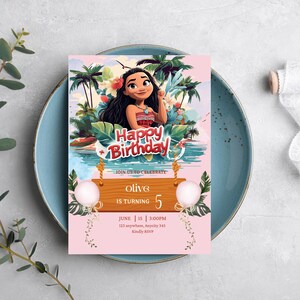 Moana Birthday Invitation: Printable Kids Party Invite (Digital Download)