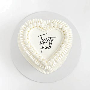 Twenty Fine Cake Topper Edible Cake Charm | Frosting Sheet Cut- Out | Pre-Cut Edible Personalized Cake Topper