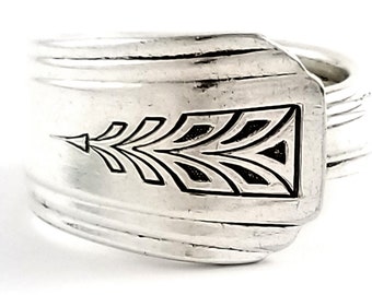 Clarion Spoon Ring - Upcycled Jewelry - Vintage Silverware Ring - Art Deco Ring - Vintage Spoon Jewelry