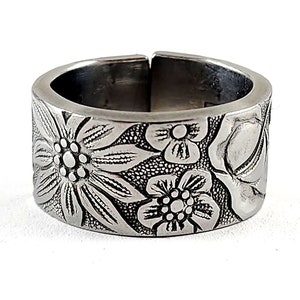 Hanford Forge Finesse Spoon Ring - Stainless Steel Spoon Ring - Flatware Jewelry - Unique 5th Wedding Anniversary Gift