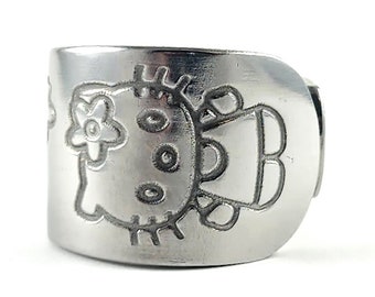 Hello Kitty Stainless Steel Spoon Ring