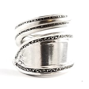 1925 Triumph Spoon Ring - Wrapped Spoon Ring - Vintage Spoon Jewelry