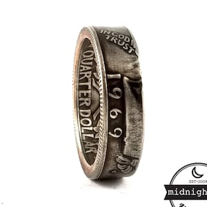 1969 Quarter Coin Ring - 1969 Birthday Gift - 1969 Coin Ring - Liberty Quarter Ring