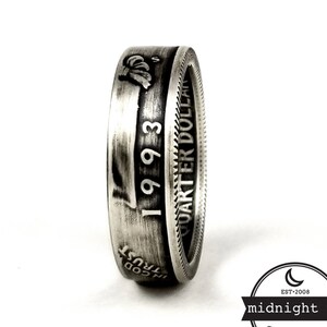 1993 Quarter Ring - 1993 Silver Coin Ring - 1993 Washington Quarter Ring - Liberty Coin Ring