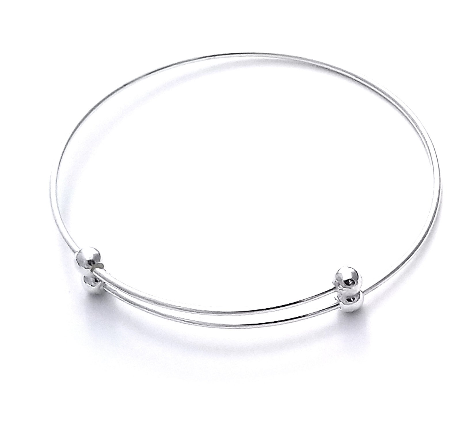 Blank Charm Bracelet Sterling Silver Charm Bracelet Etsy