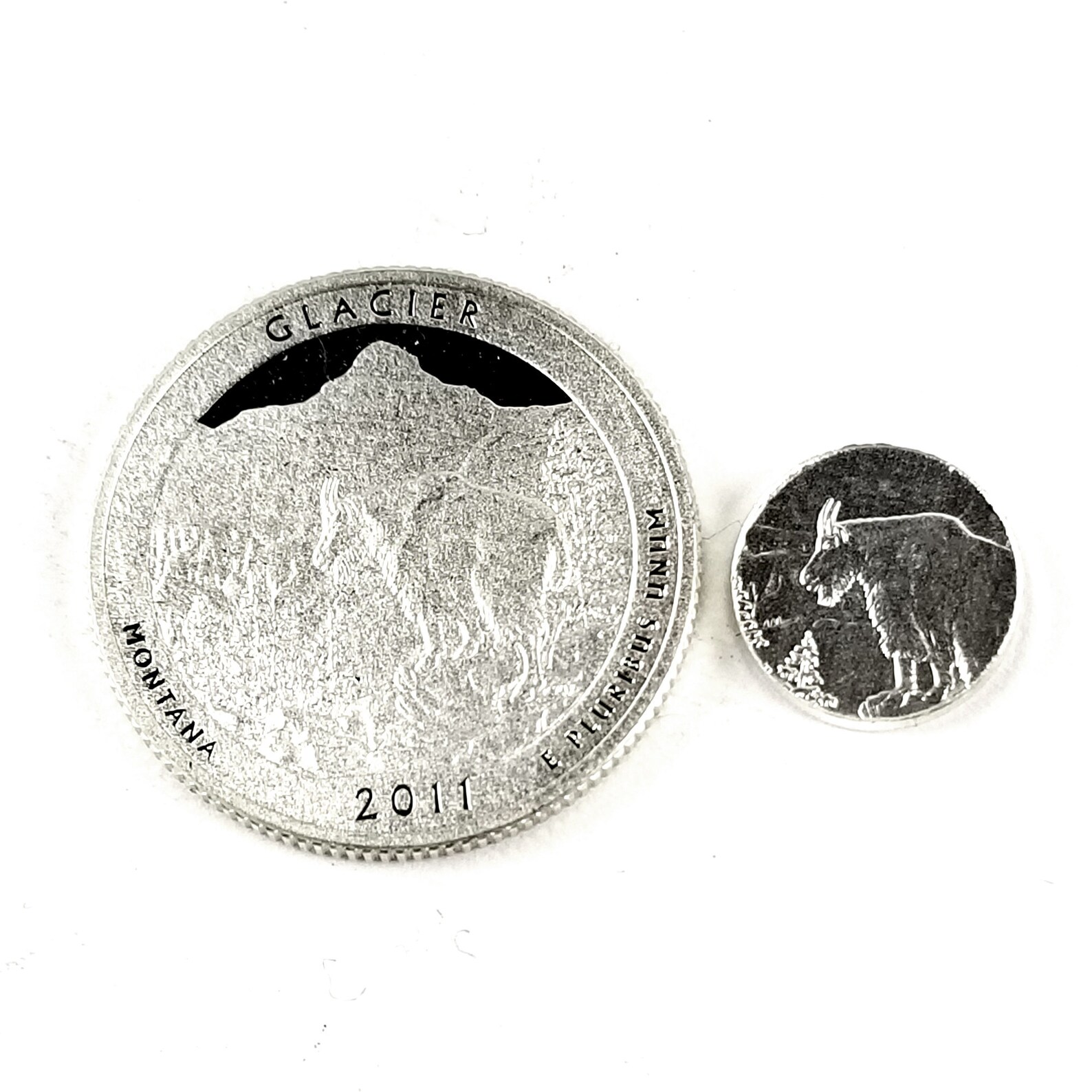Silver Glacier National Park Coin Ring 90 Silver Quarter Etsy
