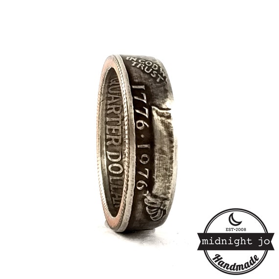 1776 1976 Bicentennial Quarter Ring 1976 Coin Ring Drummer Etsy 1776 1976 Bicentennial Quarter Ring 1976 Coin Ring Drummer Etsy