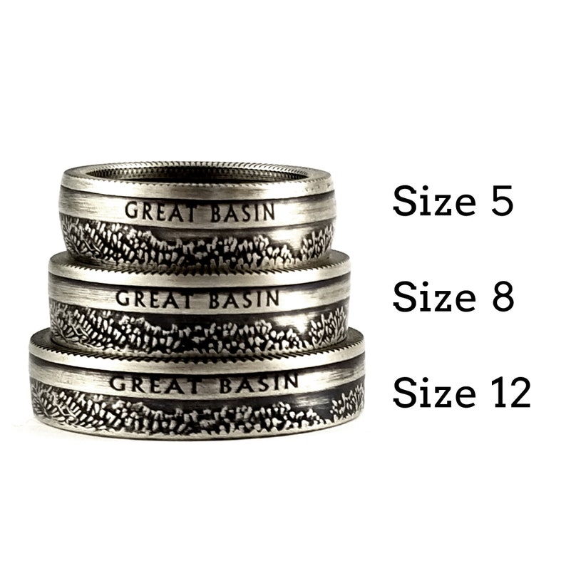 Silver Coin Ring Grand Canyon National Park Quarter Ring Double Sided Coin Ring Grand Canyon Coin Ring National Park Coin Jewelry image 5