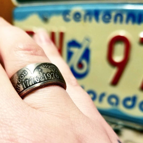 1973 Half Dollar Ring - Kennedy Half Dollar Coin Ring