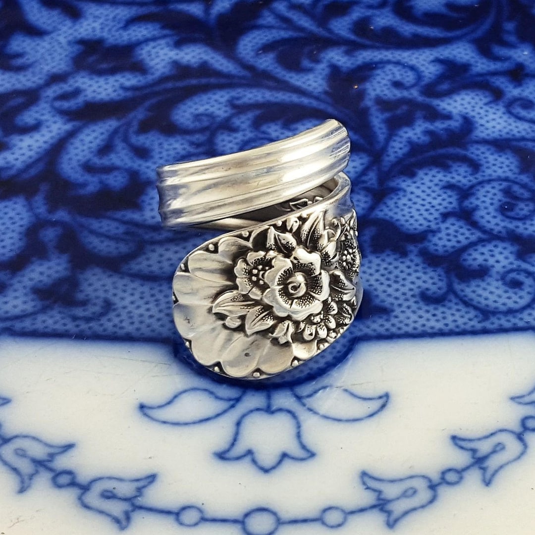 Rogers Jubilee Spoon Ring Silver Spoon Ring Wrap Around Etsy