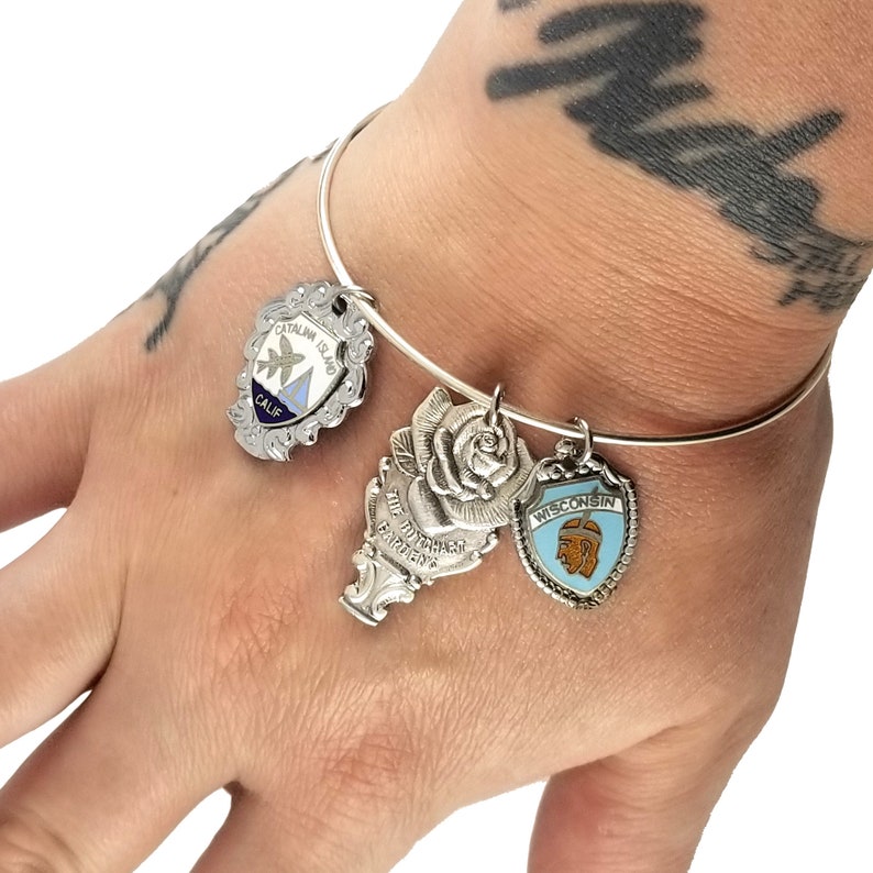 Vintage Colorado Travel Souvenir North Pole Colorado Souvenir Spoon Charm Necklace Travel Souvenir Charm