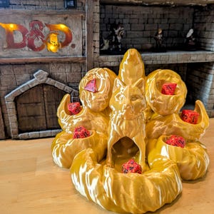 Torre de dados Kitsune impresa en 3D: accesorio para juegos de rol de zorro de 9 colas