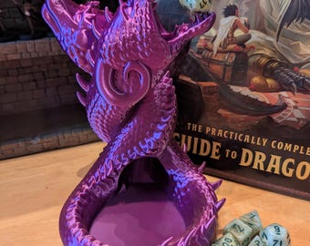 Torre de dados Twin Dragon: accesorio para juegos de rol impreso en 3D