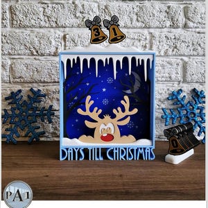 Rudolph LED Advent Calendar: 3D Christmas Countdown Decor