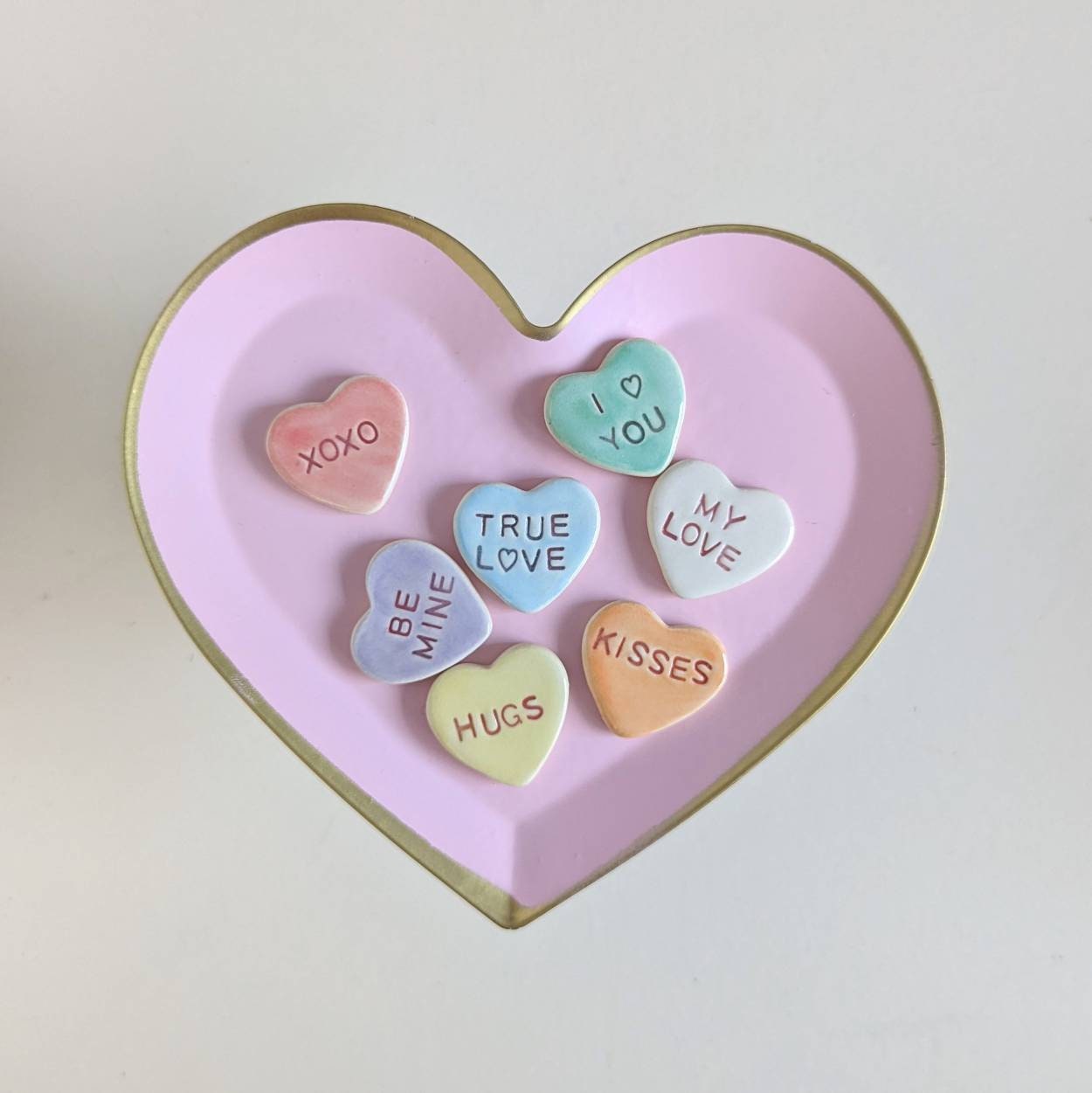 Heart Candy Charms - 6 per package