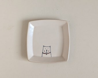 Ceramic Cat dish #1