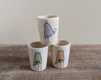 Mini bird vase set #1