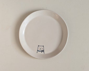 Ceramic Cat plate #4