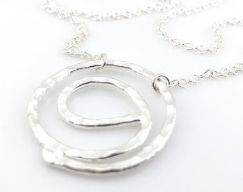 Gratitude Symbol Necklace - hand made fine silver necklace