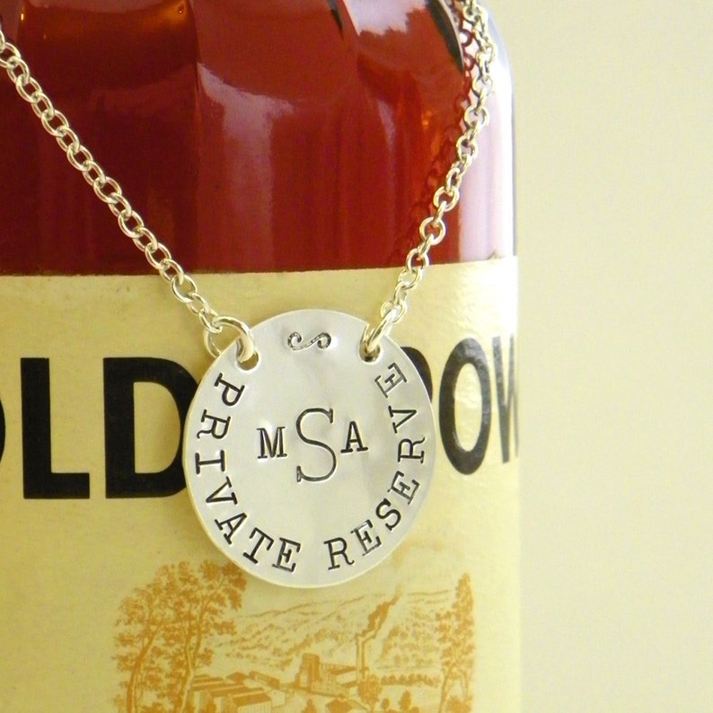 Personalized Decanter Label / Bottle Tag in Sterling Silver Etsy