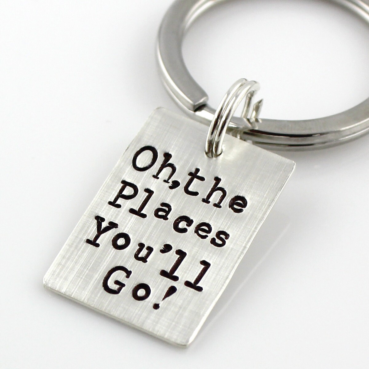 Oh the Places You'll Go Keychain Personalized Hand Etsy